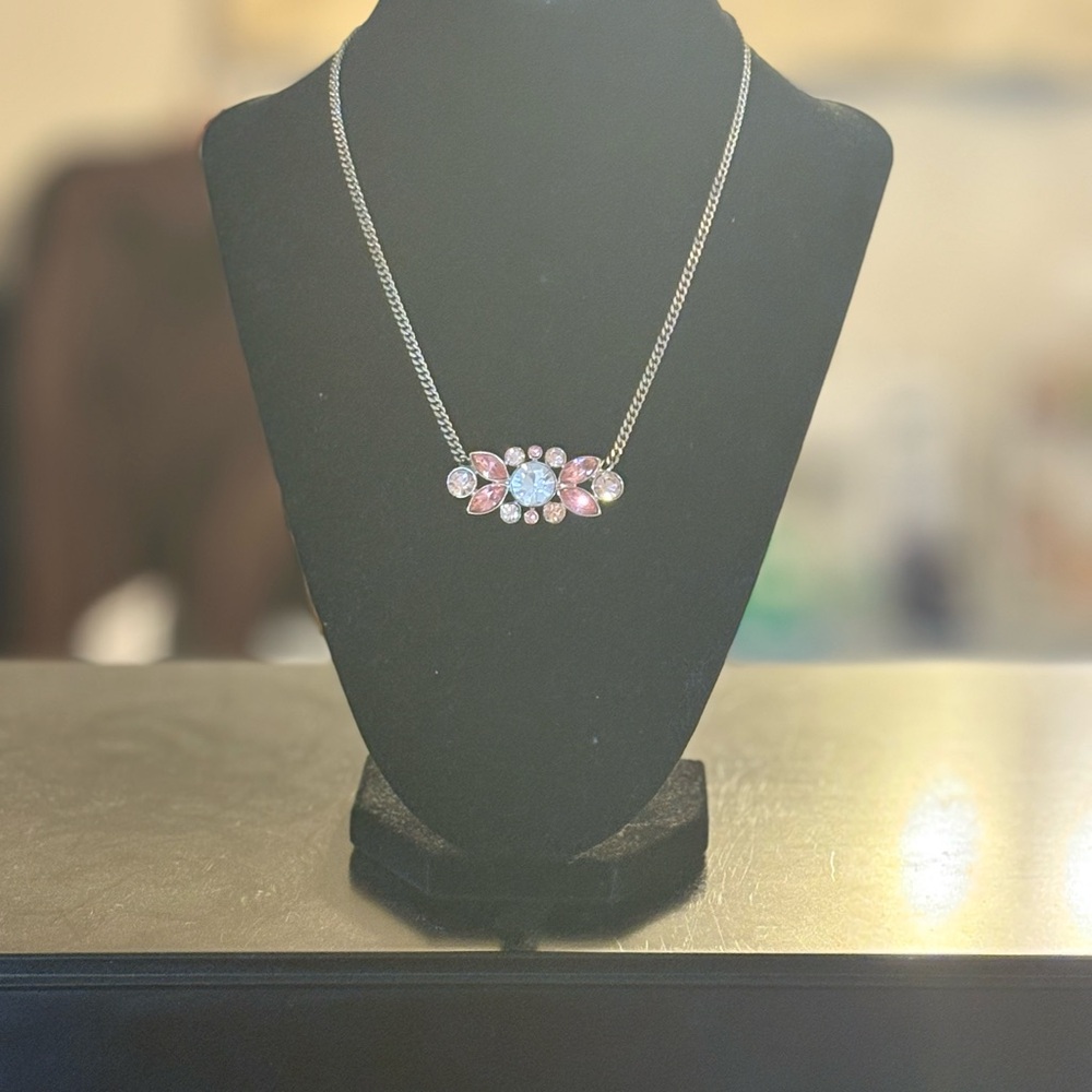 Vintage Givenchy Pink & Peach Gold Necklace